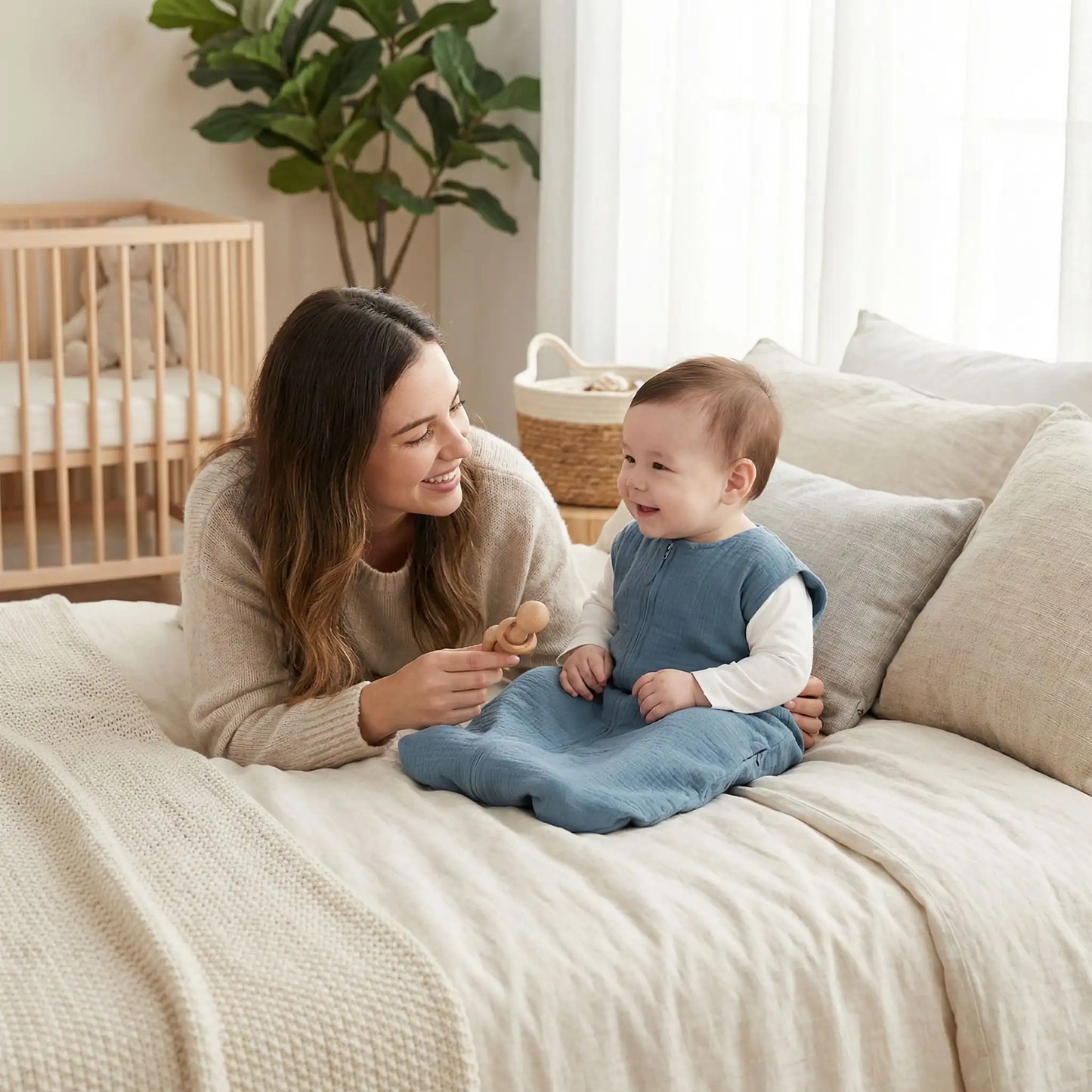 gigoteuse bébé bleu